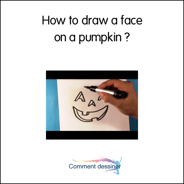 How to draw a face on a pumpkin
